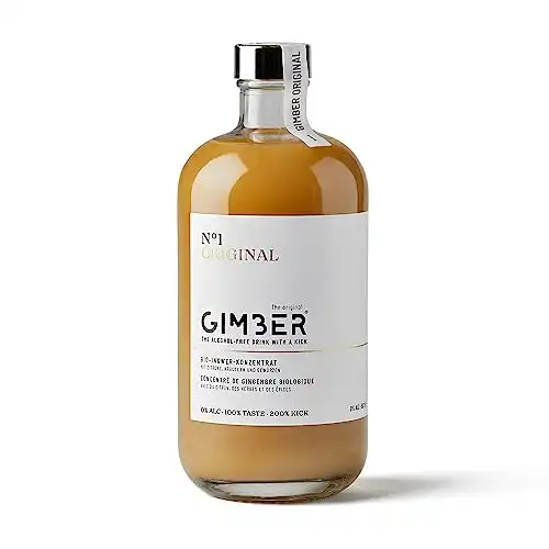 GIMBER gingembre bio 500 ml | LA Boisson sans alcool 100% biologique à base de gingembre, citron & épices | Jus de gingembre délicieux premium