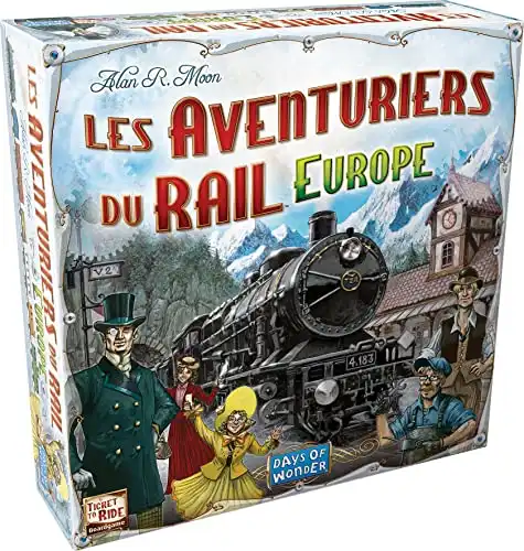 Les Aventuriers du Rail : Europe - Jeu de Société pour Enfants dès 8 ans - 2 à 5 Joueurs - Jeu de Réflexion et Stratégie