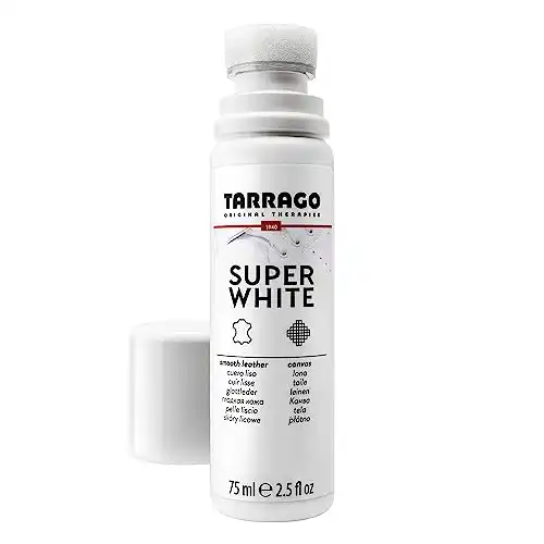 Tarrago Super White 75 ml | Décolorant pour Chaussures | Convient à toutes les surfaces | Cuir, cuir lisse, cuir synthétique et toile | pour les chaussures et les Baskets.