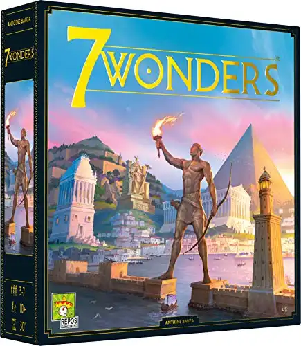 Repos Production | 7 Wonders - Nouvelle version 2020 | Unbox Now | Jeu de société | À partir de 10 ans | 3 à 7 joueurs | 30 minutes