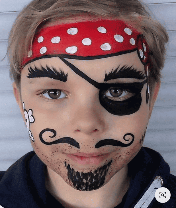 Maquillage de pirate source : jubelkinder.de sur Pinterest